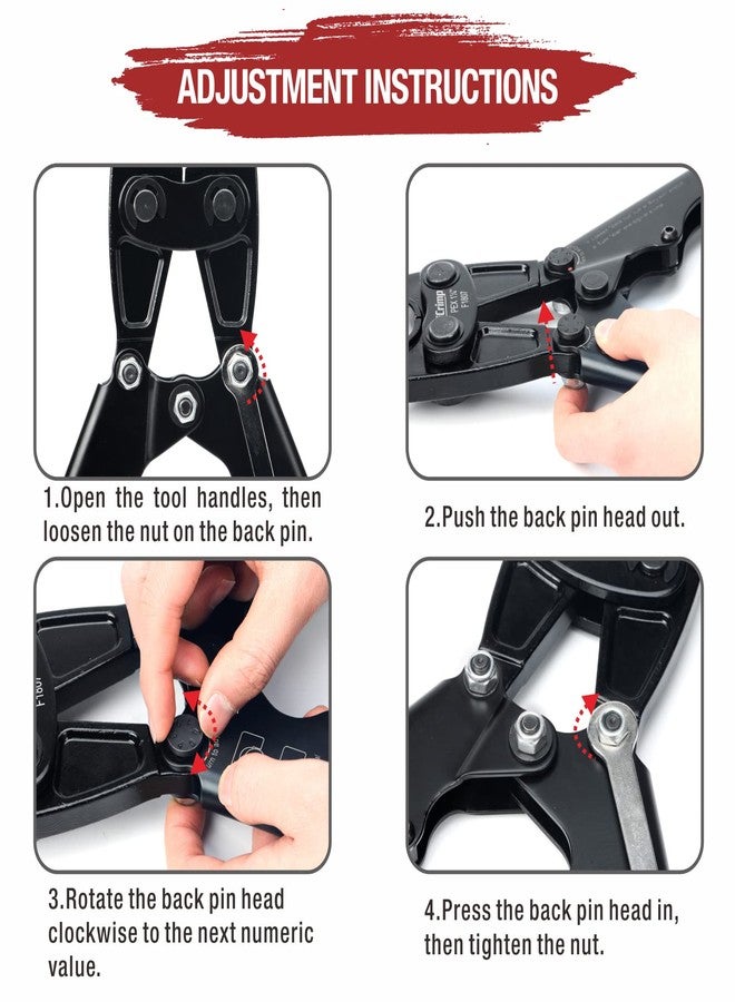 IWISS iCrimp Pex Pipe Crimping Tool, Plumbing Tool for 1-1/4 inch Copper Ring, meets ASTM 1807 Standard - Image 4