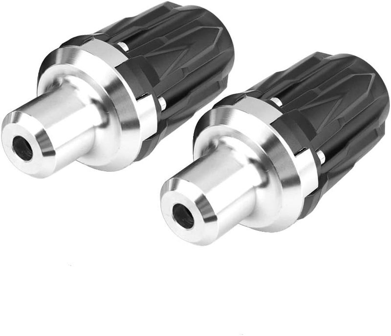 1 Pair 10mm Motorcycle Exhaust Frame Sliders, Anti Crash Pad Falling Protector, Aluminum Alloy T6063 Crash Protection for Sport Bikes with 10mm Mounting Hole (Silver) - Image 4