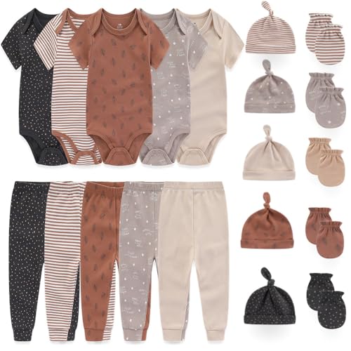 Kiddiezoom Unisex Baby Layette Essentials Giftset Clothing Set 19-Piece For Newborn Baby - Image 5