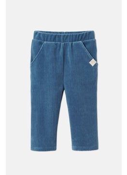 Tchibo Toddler Boys Textured Pull On Trouser, Blue  - Image 2