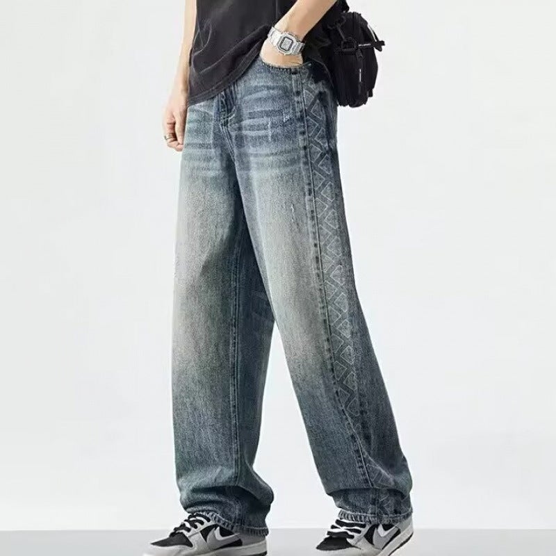 Unisex Classic Denim Jeans Loose Fit Daily Outdoor Wear - Image 2