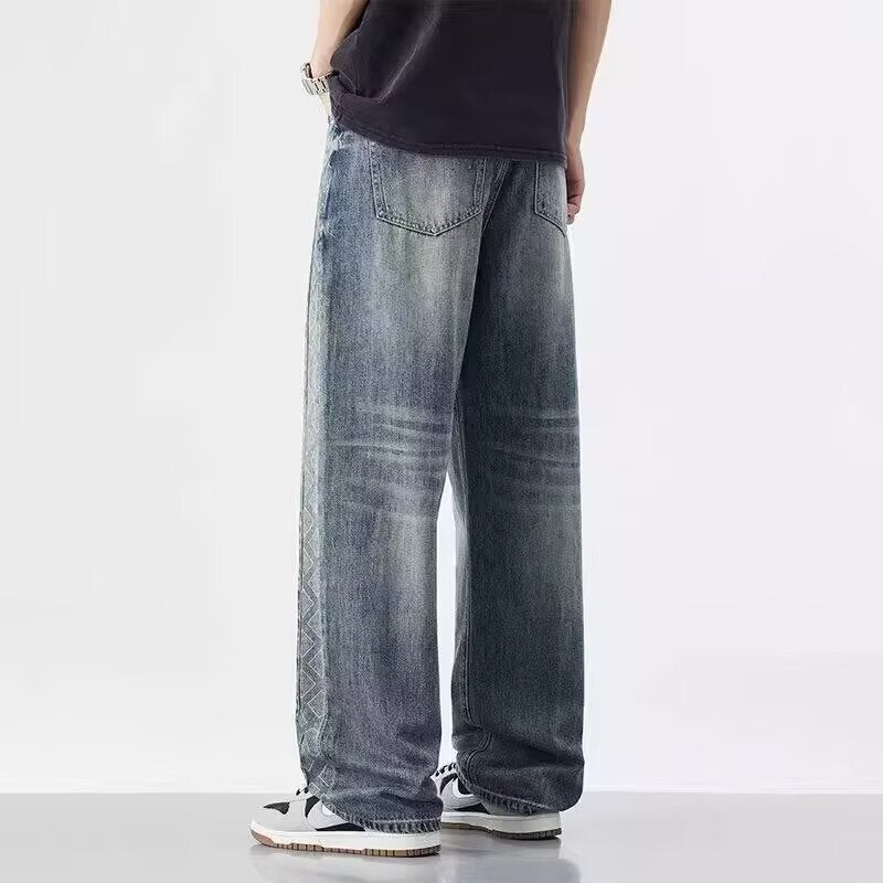 Unisex Classic Denim Jeans Loose Fit Daily Outdoor Wear - Image 4