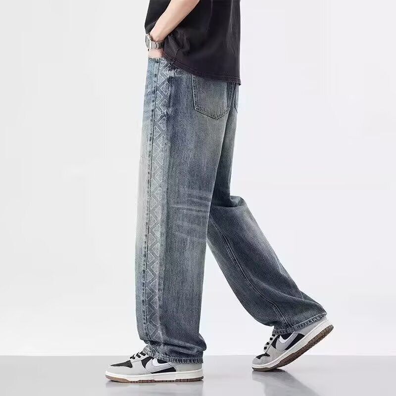 Unisex Classic Denim Jeans Loose Fit Daily Outdoor Wear - Image 5