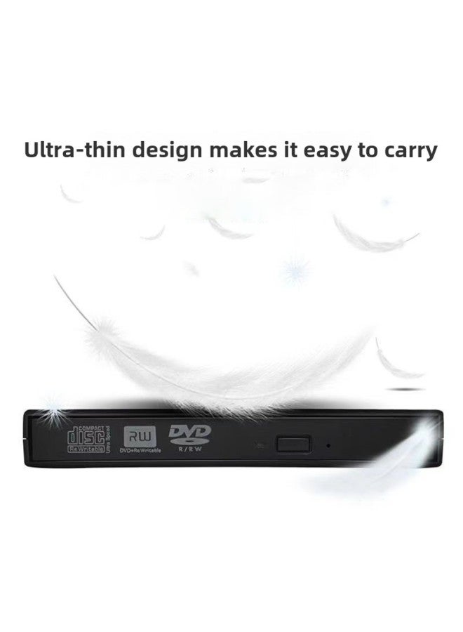 Brushed USB3.0 Type-c Dual Interface External Optical Drive Dvd/cd Burner Notebook Dvd Driver-Color:Dual-wire Usb+type C3.0 Dvd/cd Burning  - Image 5
