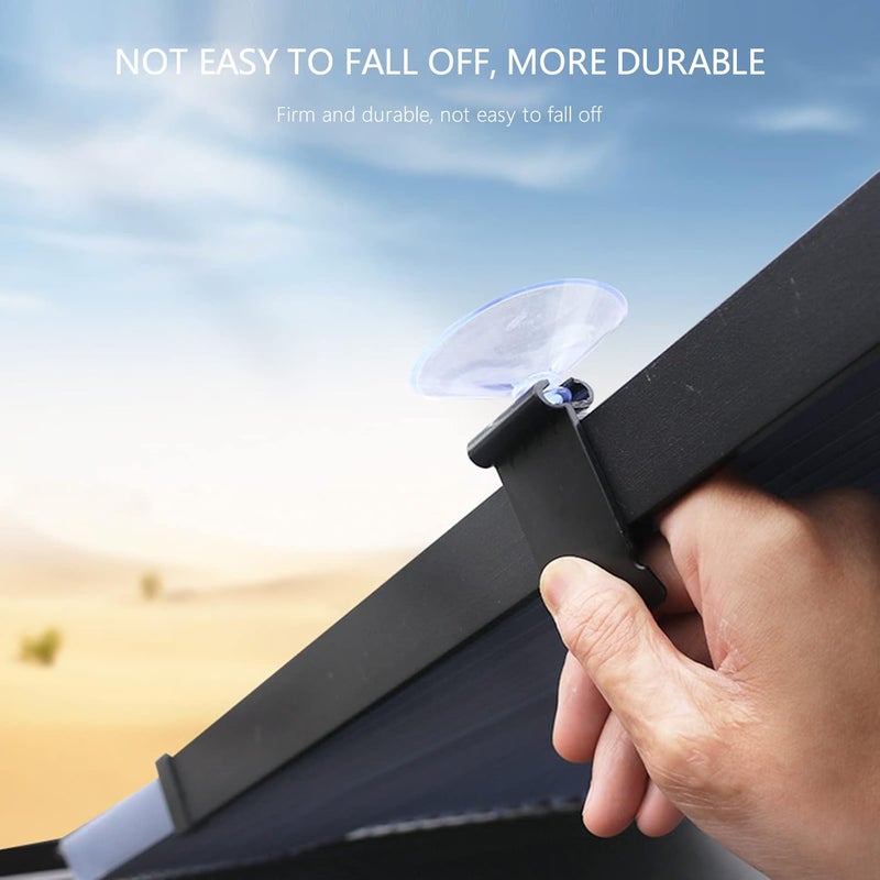 klarako Retractable Windshield Sun Shade for Car, Automatic Retractable Rear Car Shade Visor With Suction Cups, Sun Visor Protector Blocks UV Rays Keep Your Vehicle Cool, Fits Windshields Of Various (Purple) - Image 5