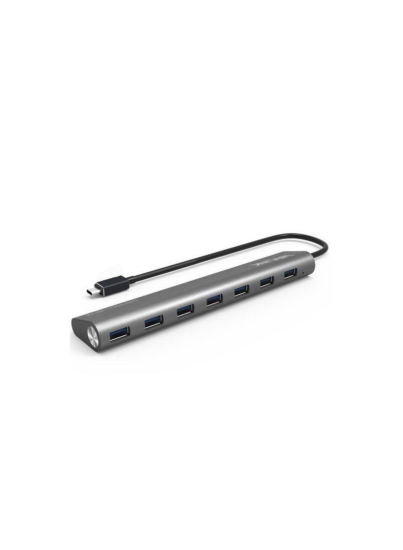 واف لينك محول Wavlink USB-C إلى USB 3.0 بـ 7 منافذ من الألومنيوم - Image 1
