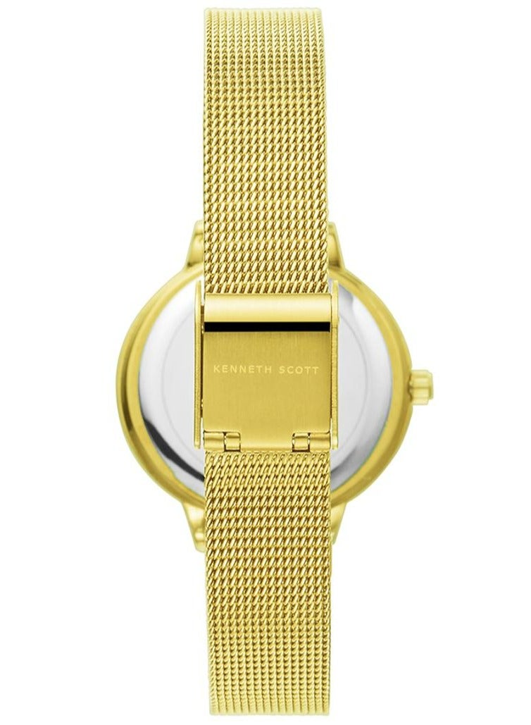 كينيث سكوت ساعة يد نسائية ستانلس ستيل بعقارب - - . مم - Image 3