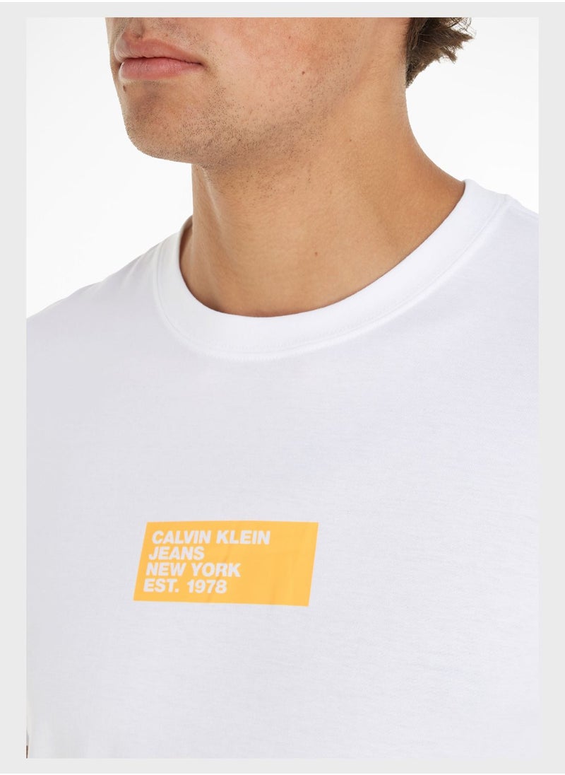 Calvin Klein Jeans - Logo Crew Neck T-Shirt - Image 1
