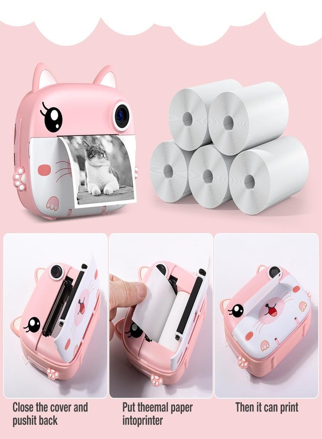 GREENKINDER Kids Instant Camera Refill Print Paper-5 Rolls for Kids Instant Print Camera,HD Printing Thermal Print Paper Set Portable Refill Print Paper - Image 5