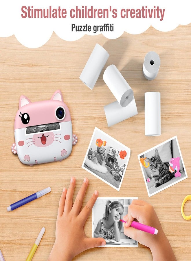 GREENKINDER Kids Instant Camera Refill Print Paper-5 Rolls for Kids Instant Print Camera,HD Printing Thermal Print Paper Set Portable Refill Print Paper - Image 3