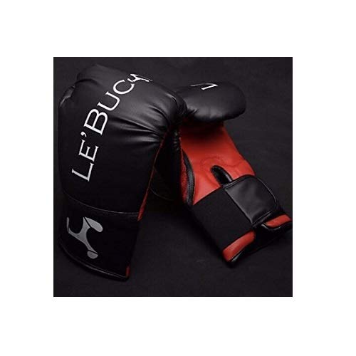 Le Buckle Training Boxing Gloves for Men and Women for Boxing, Punching, Muay Thai, MMA with Fit in Black and Red - Image 5