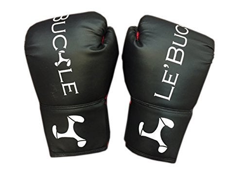 Le Buckle Training Boxing Gloves for Men and Women for Boxing, Punching, Muay Thai, MMA with Fit in Black and Red - Image 4