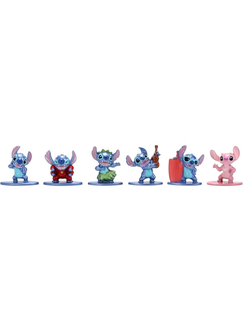 Jada Toys Set of 6 Metal Stitch Figures, 4 cm, Diorama with Stitch in Various Poses + Angel, Mini Collection, Disney Lilo & Stitch from 8 Years (201105003) - Image 5