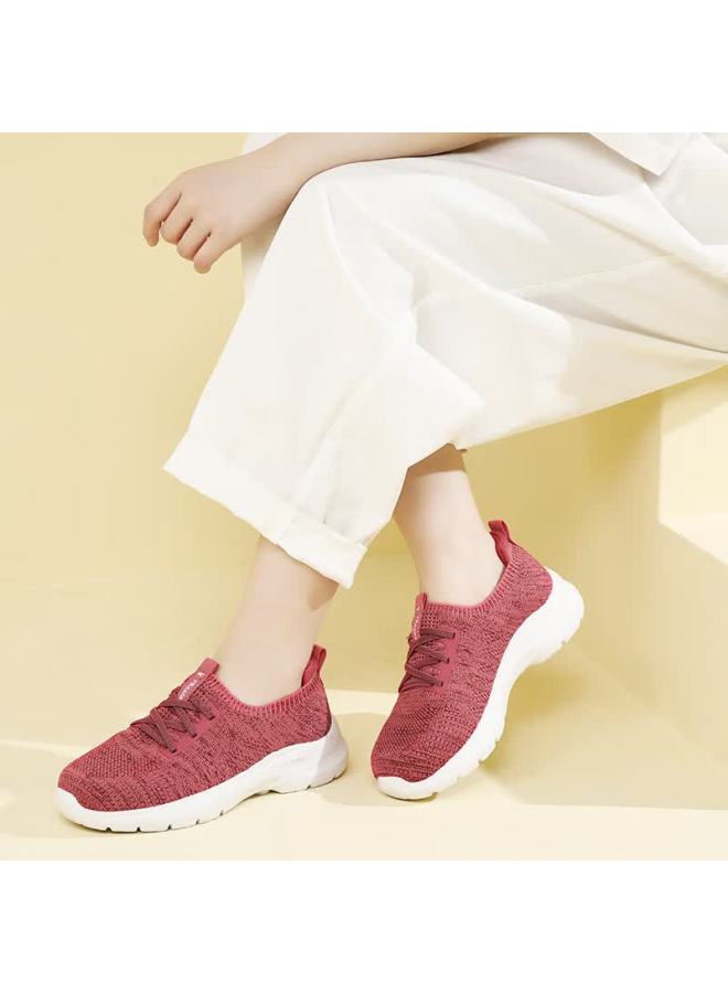 Egchi Elderly Shoes Zuli Casual Walking Shoes Soft Sole Slip-on Dad Mom Shoes Ys31106 Pink Size 37 - Image 2