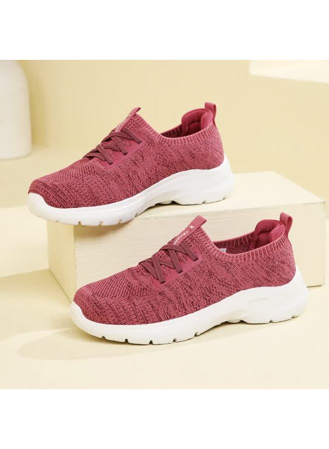 Egchi Elderly Shoes Zuli Casual Walking Shoes Soft Sole Slip-on Dad Mom Shoes Ys31106 Pink Size 37 - Image 3