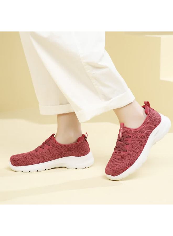 Egchi Elderly Shoes Zuli Casual Walking Shoes Soft Sole Slip-on Dad Mom Shoes Ys31106 Pink Size 37 - Image 4