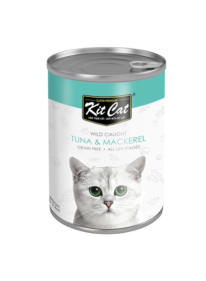 كيت كات طعام القطط المعلب من التونة البرية والماكريل 400 جرام - Image 1