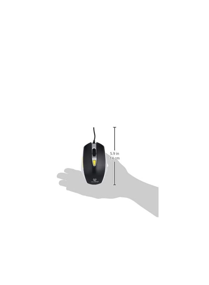 Gigamax Gigamax Gm3000 Mouse 6 Key 2400Dpi Gaming Mouse Usb - Black Silver - Image 5