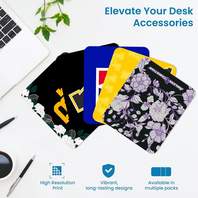 OTM Essentials University of Michigan Standard Fabric Mouse Pad, Desk Accessories, Standard Fabric Gaming Mouse Pad, Classic V3 - Image 3