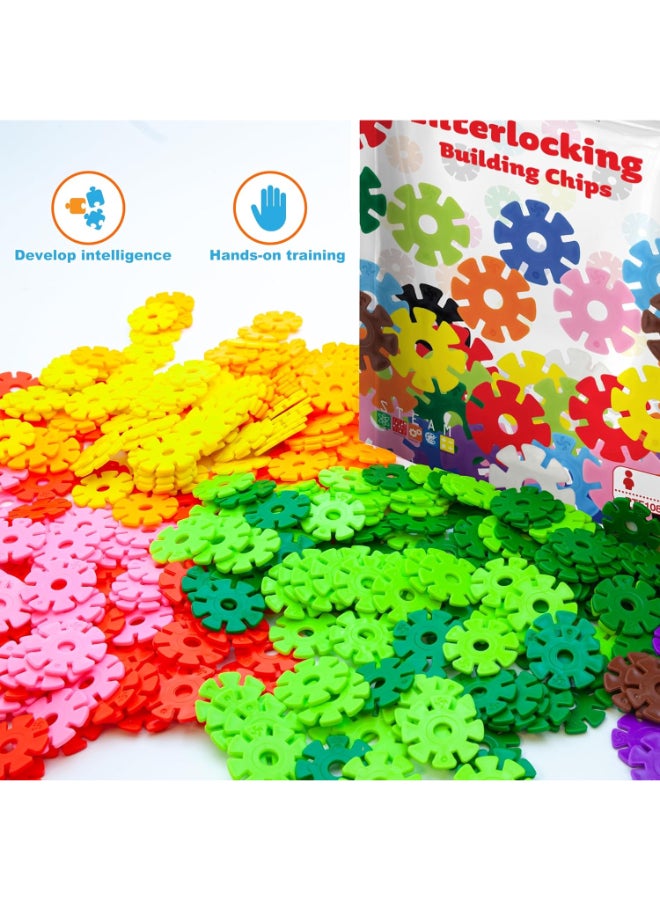 PicassoTiles Picasso Magnetic Interlocking Building Chips 108-pieces - Image 5