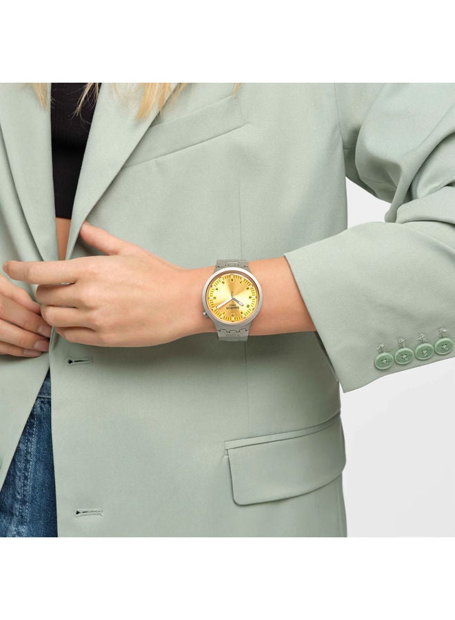 سواتش ساعة يد من الاستانلس ستيل بعقارب SB07S103G - Image 2