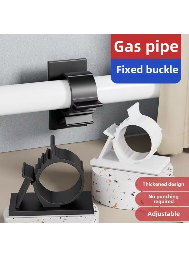 Punch-free Water Pipe Clip Hose Wire Storage Gas Pipe Holder Clip Self-adhesive Sewer Pipe Fixing Clip-Specifications And Models:1 Separate Film - Image 3