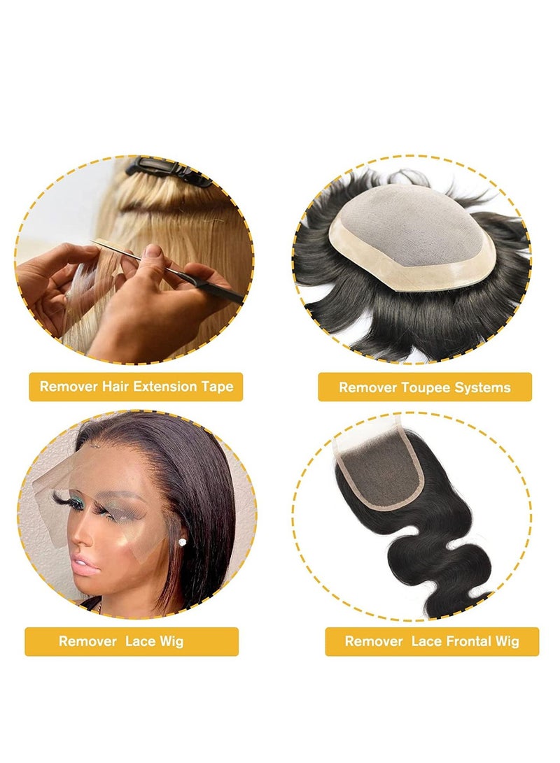 2 PCS Tape in Removes Hair Glue- Fast Acting Hair Extensions Hair Glue Lace Wig Glue Remover - Image 4