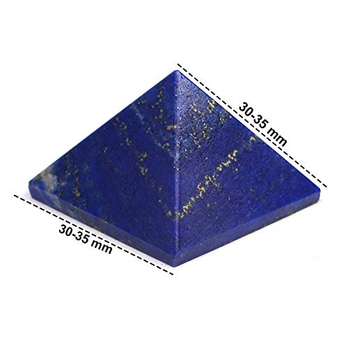 Crystu Natural Lapis Lazuli Pyramid for Reiki Healing and Crystal Healing Stone Pyramid Size 30-35 mm (Color : Blue) Pack of 1 pc - Image 5