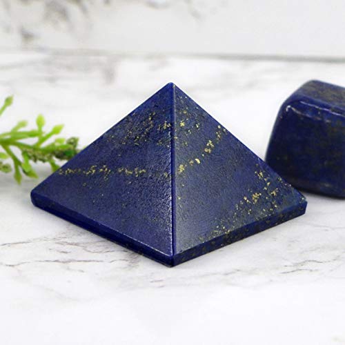 Crystu Natural Lapis Lazuli Pyramid for Reiki Healing and Crystal Healing Stone Pyramid Size 30-35 mm (Color : Blue) Pack of 1 pc - Image 2