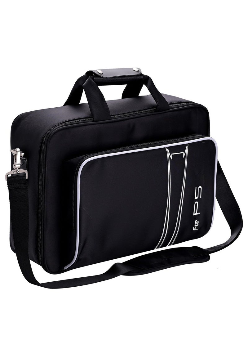 Skycare Skycare Case Storage Bag, Carrying Case Compatible with PS5 Disc and Digital Edition, Travel Bag for Controller, Included Silicone Cover Skin Protector  - Image 1