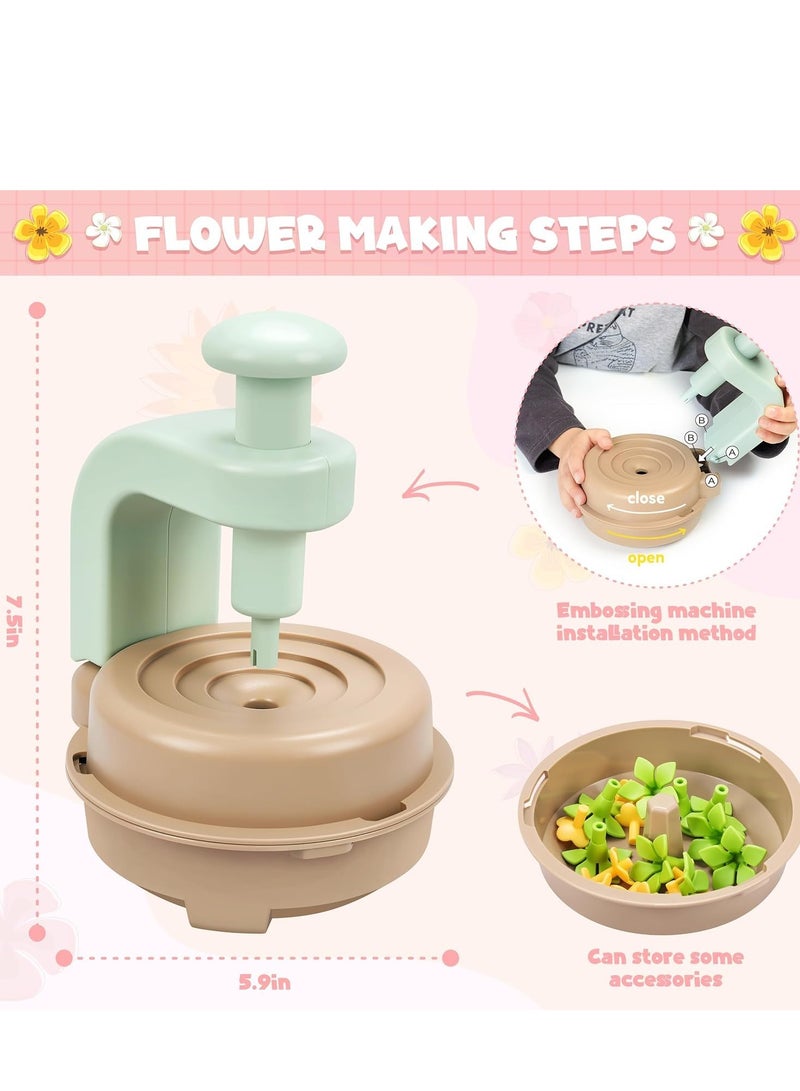 XICEN Fabric Flower Bouquets Toys, DIY Arts & Craft Kits Toys for Kids 3 4 5 6 7 8 9 10 Years Old, Bouquet Making Kit for Girls, Educational Montessori Activity Toys, Birthday Gifts - Image 4