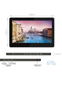 Generic 1102I 13.25 inch FHD 1080p Portable Touchscreen Monitor with HDMI & VGA Video inputs, USB Powered, Plug&Play, Ultralight and Slim, Built-in Speakers, Rear Docking  - Image 3