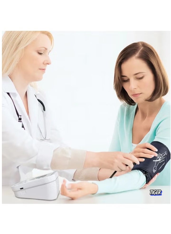 Blood Pressure Monitor with LCD Digital Display – Accurate and Easy-to-Use Home Blood Pressure Measurement Device, Portable, Automatic Cuff, Ideal for Daily Health Monitoring
