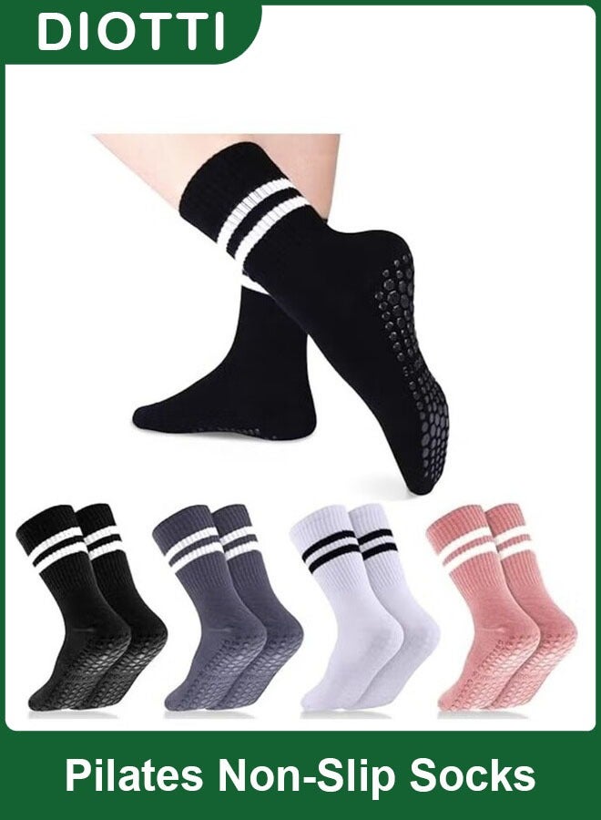 ديوتي 4 أزواج من جوارب البيلاتس القوية للنساء - Image 1