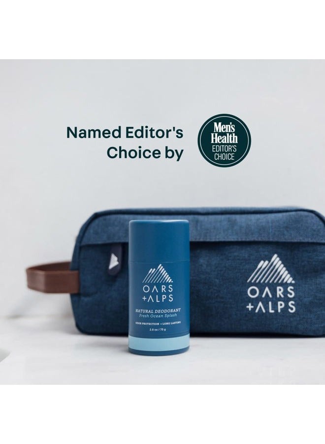 Oars + Alps Aluminum Free Deodorant for Men and Women, Dermatologist Tested and Made with Clean Ingredients, Travel Size, Variety, 3 Pack, 2.6 Oz Each - Image 2