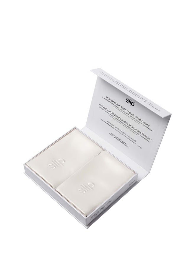 Slip Silk Pillowcase - Queen - White - Image 3
