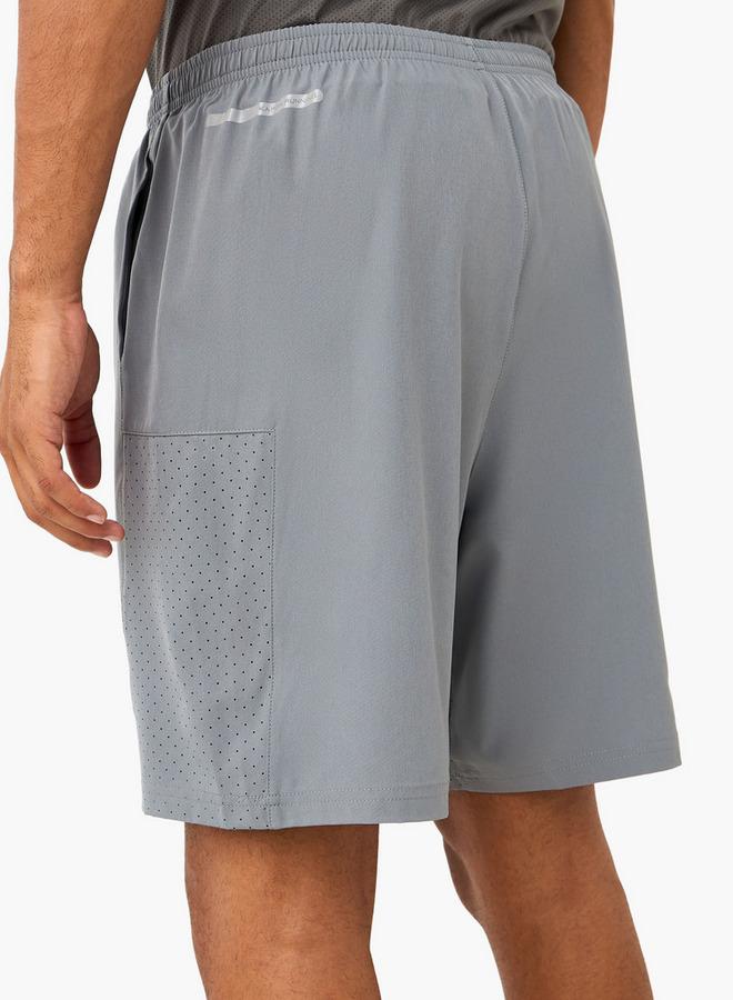 Kappa Logo Print Shorts with Mesh Accent - Image 3