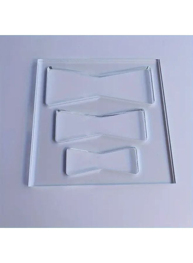 Model A PET Transparent Acrylic Bow Shaped Router Template Set For Woodworking - Image 3