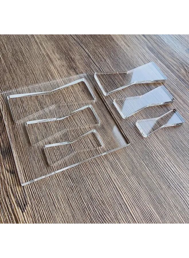 Model A PET Transparent Acrylic Bow Shaped Router Template Set For Woodworking - Image 2