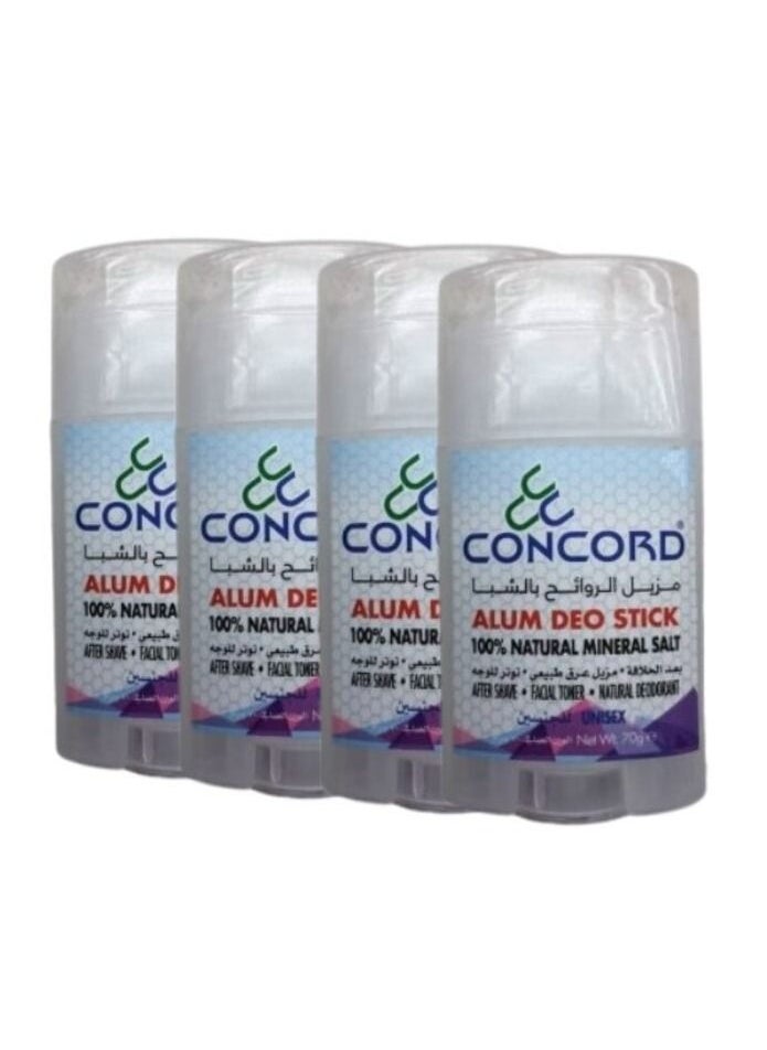 CONCORD - CONCORD Deodorant ALUM DEO STICK 4 Pieces - Image 1