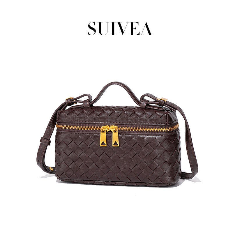 Summer Solid Color Handwoven Shoulder Bag - Image 2