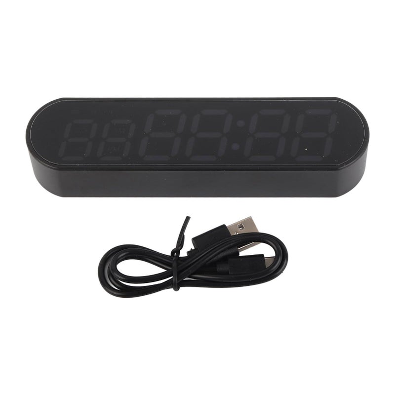 مؤقت الصالة الرياضية الرقمي مع شاشة كبيرة، يعمل بالبطارية أو الشحن عبر USB، أسود محمول لتوقيت التمارين للاستخدام اليومي في المنزل أو اللياقة البدنية - Image 2