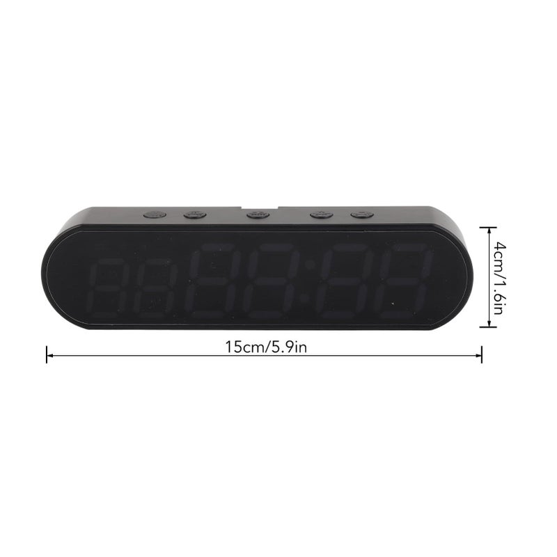 مؤقت الصالة الرياضية الرقمي مع شاشة كبيرة، يعمل بالبطارية أو الشحن عبر USB، أسود محمول لتوقيت التمارين للاستخدام اليومي في المنزل أو اللياقة البدنية - Image 5