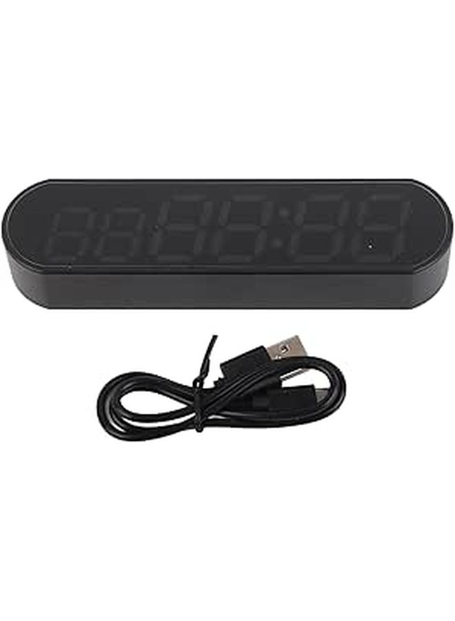 مؤقت الصالة الرياضية الرقمي مع شاشة كبيرة، يعمل بالبطارية أو الشحن عبر USB، أسود محمول لتوقيت التمارين للاستخدام اليومي في المنزل أو اللياقة البدنية - Image 1