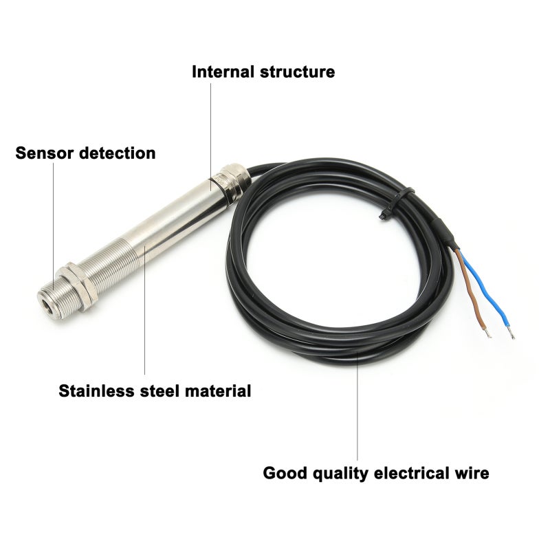 Infrared Thermometer: 1.5s Fast Response Stainless Steel Probe - Precision Non-Contact Temperature Sensor for Industrial Equipment, Steel Smelting, Food Processing - Image 2