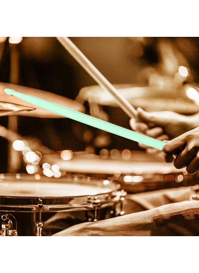 Thoraya 2 Pcs Nylon Drumstick Coloured Nylon Sticks for Jazz Drum/Drum Set Accessory (Fluorescent Green )  - Image 3