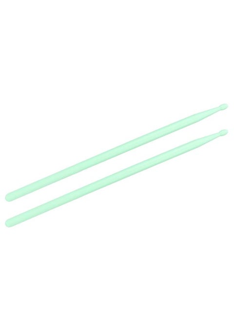 2 Pcs Nylon Drumstick Coloured Nylon Sticks for Jazz Drum/Drum Set Accessory (Fluorescent Green )