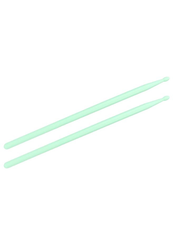 Thoraya 2 Pcs Nylon Drumstick Coloured Nylon Sticks for Jazz Drum/Drum Set Accessory (Fluorescent Green )  - Image 1