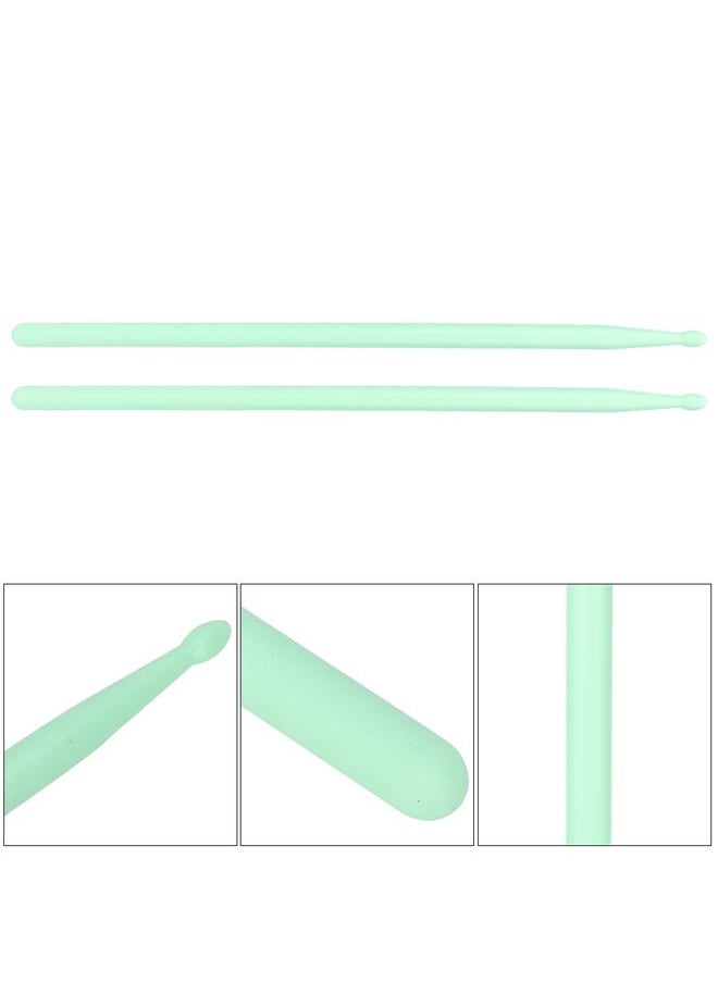Thoraya 2 Pcs Nylon Drumstick Coloured Nylon Sticks for Jazz Drum/Drum Set Accessory (Fluorescent Green )  - Image 5