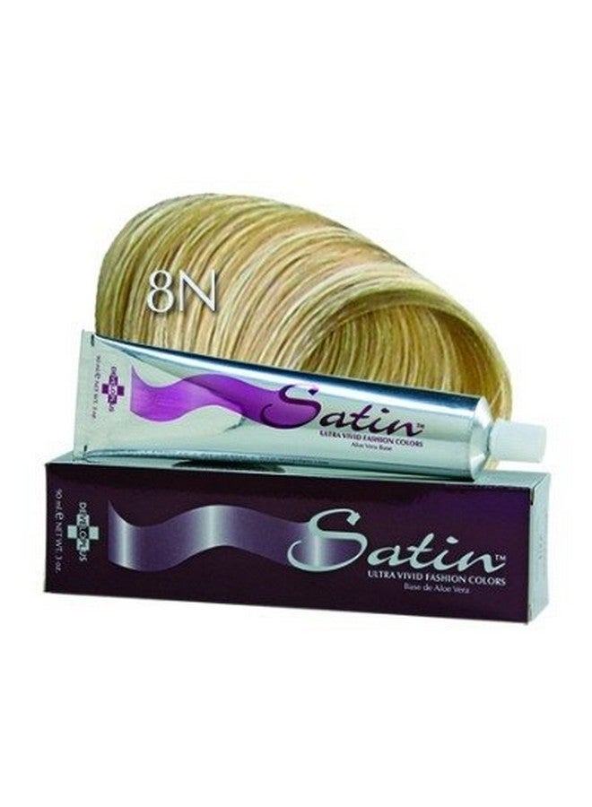 Developlus Satin Color 8N Light Blonde 3 Ounce (88Ml) (3 Pack)